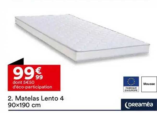 Matelas Lento 4 90x190 cm