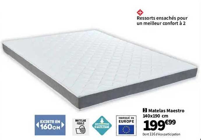 Matelas Maestro 140x190 cm
