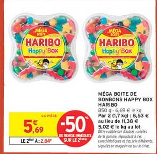 MÉGA BOITE DE BONBONS HAPPY BOX HARIBO