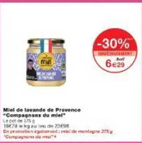 Miel de lavande de Provence "Compagnons du miel"
