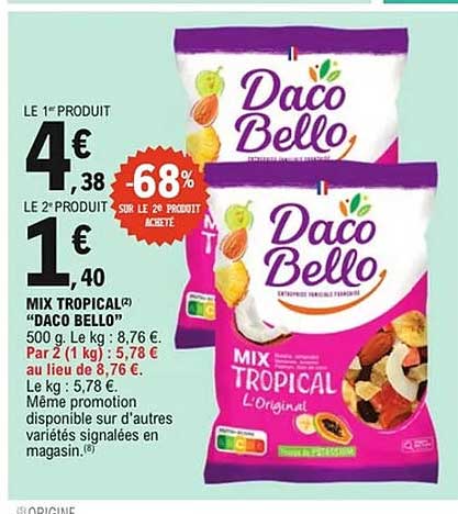 MIX TROPICAL "DACO BELLO"