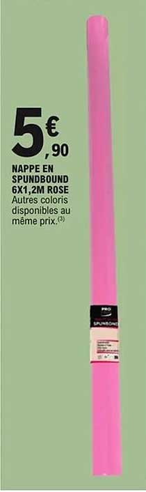 NAPPE EN SPUNDBOUND 6X1,2M ROSE