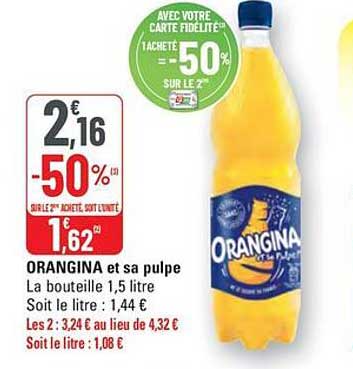 ORANGINA et sa pulpe