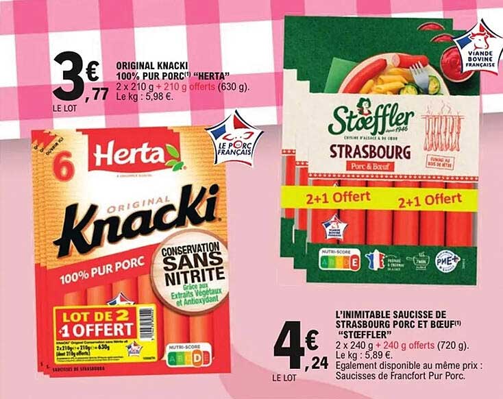 Original Knacki 100% Pur Porc "Herta"