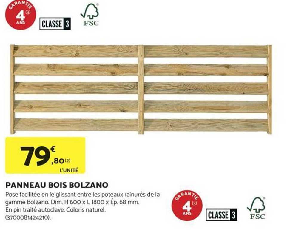 PANNEAU BOIS BOLZANO