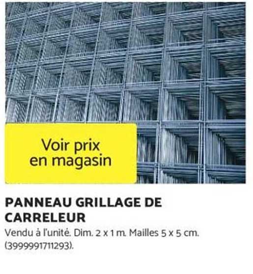 PANNEAU GRILLAGE DE CARRELEUR