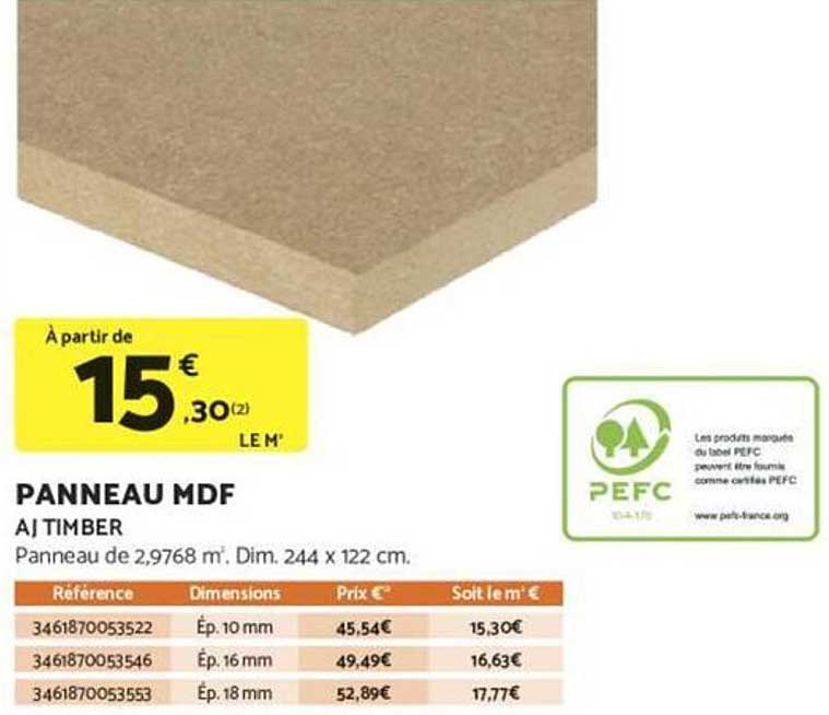 PANNEAU MDF