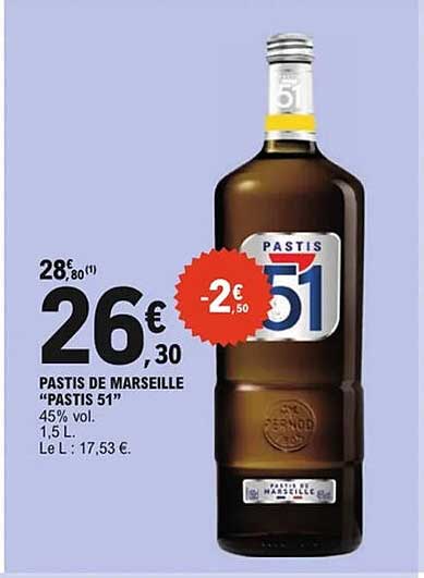 PASTIS DE MARSEILLE "PASTIS 51"
