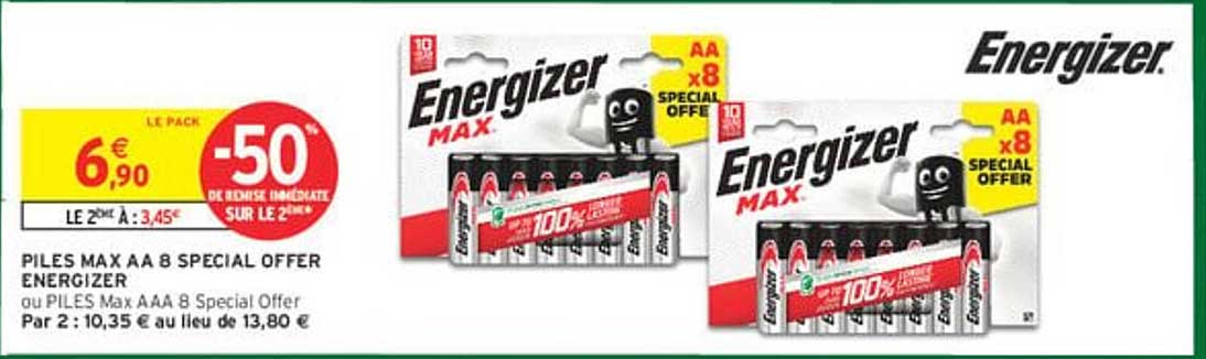 PILES MAX AA 8 SPECIAL OFFER ENERGIZER