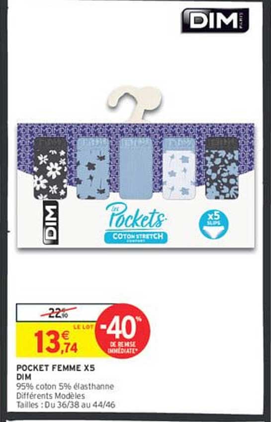 POCKET FEMME X5 DIM
