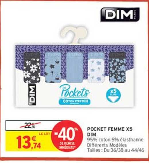 POCKET FEMME X5 DIM