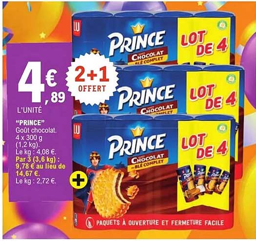 PRINCE - Lot de 4