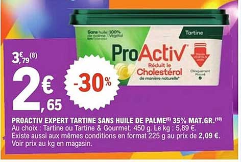 PROACTIV EXPERT TARTINE SANS HUILE DE PALME 35% MAT.GR.