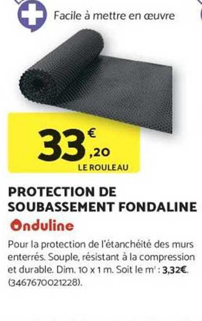 PROTECTION DE SOUBASSEMENT FONDALINE