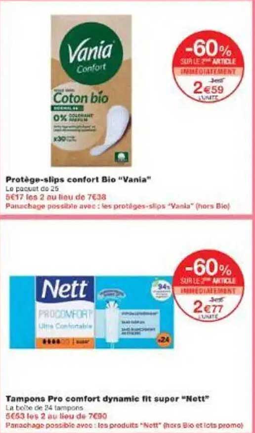 Protège-slips confort Bio "Vania"