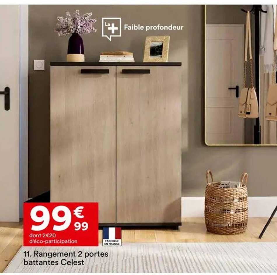 Rangement 2 portes battantes Celest