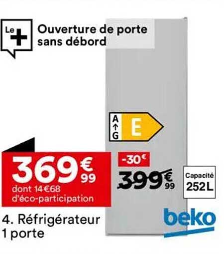 Réfrigérateur 1 porte Beko