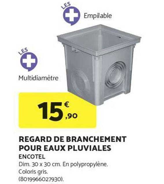 REGARD DE BRANCHEMENT POUR EAUX PLUVIALES