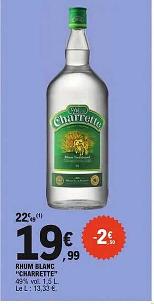RHUM BLANC "CHARRETTE"