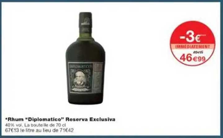 Rhum “Diplomatico” Reserva Exclusiva