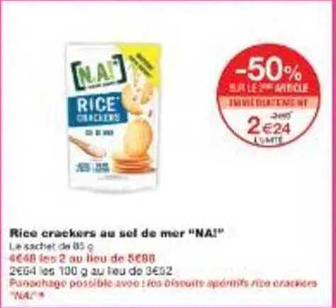 Rice crackers au sel de mer "NA!"