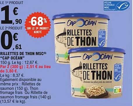RILLETTES DE THON MSC® "CAP OCEAN"