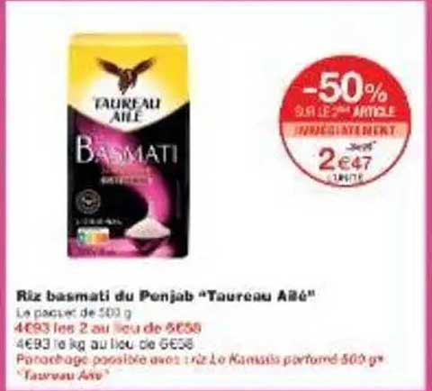 Riz basmati du Pendjab "Taureau Ailé"