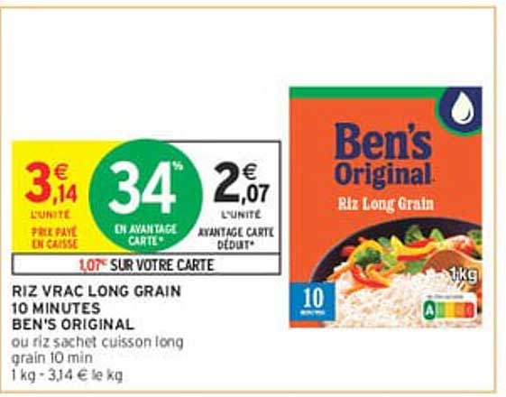 RIZ VRAC LONG GRAIN 10 MINUTES BEN'S ORIGINAL
