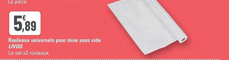 Rouleaux universels pour mise sous vide LIVOO