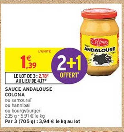 SAUCE ANDALOUSE COLONA