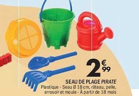 SEAU DE PLAGE PIRATE