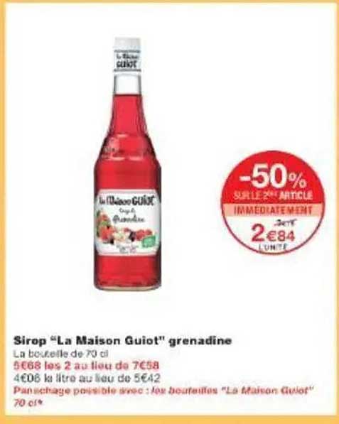Sirop “La Maison Guiot” grenadine
