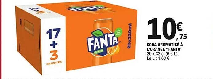 SODA AROMATISÉ À L'ORANGE “FANTA”