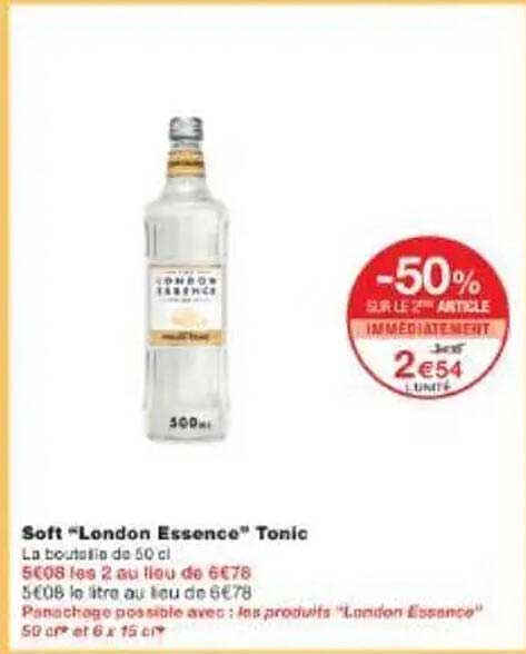 Soft "London Essence" Tonic