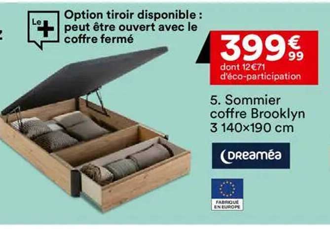 Sommier coffre Brooklyn 3 140x190 cm