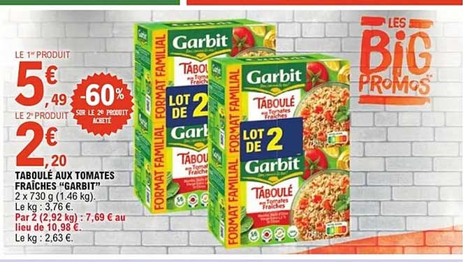 TABOULÉ AUX TOMATES FRAÎCHES “GARBIT”