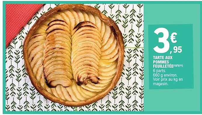 TARTE AUX POMMES FEUILLETÉE