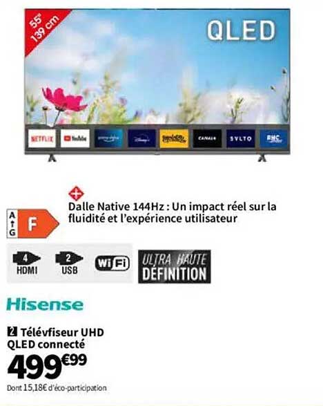 Téléviseur UHD QLED connecté