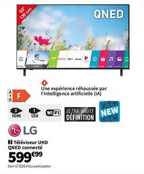 Téléviseur UHD QNED connecté