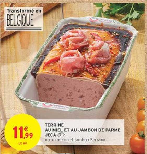 Terrine au miel et au jambon de Parme Jeca