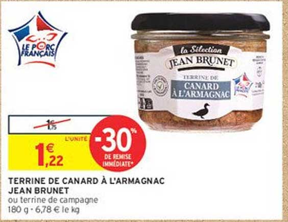 TERRINE DE CANARD À L'ARMAGNAC JEAN BRUNET