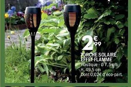 TORCHE SOLAIRE EFFET FLAMME