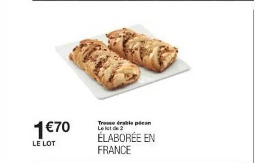 Tresse érable pécan - Le lot de 2