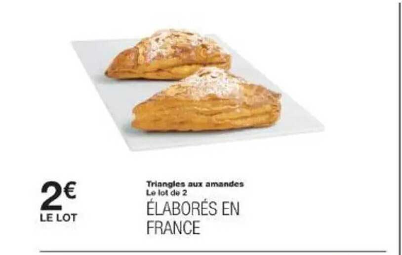 Triangles aux amandes - Le lot de 2
