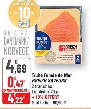 Truite Fumée de Mer BREIZH SAVEURS
