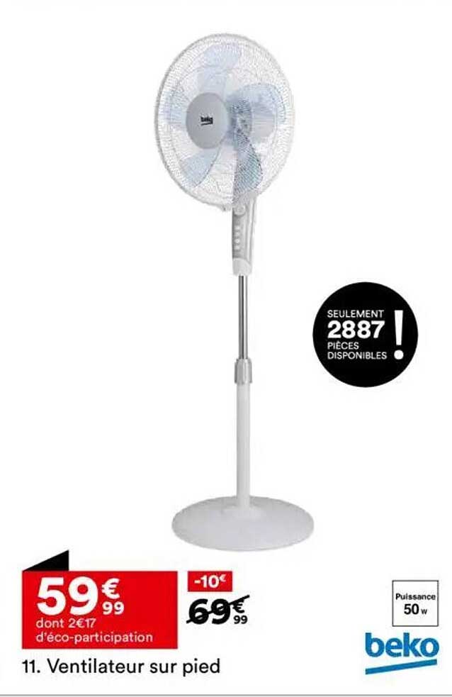Ventilateur sur pied