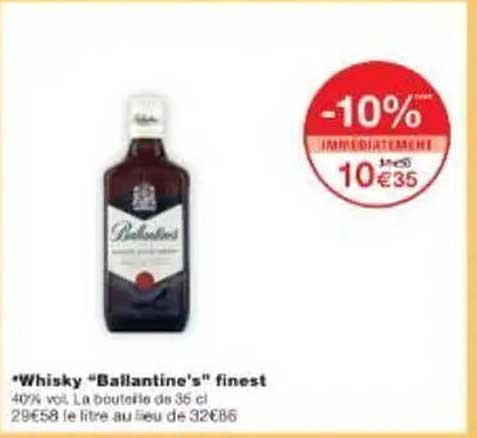 Whisky “Ballantine’s” finest