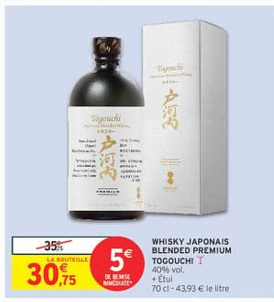 WHISKY JAPONAIS BLENDED PREMIUM TOGUCHI