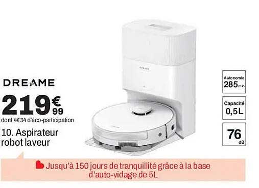 10. Aspirateur robot laveur