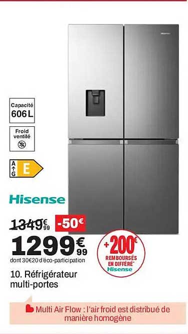 10. Réfrigérateur multi-portes